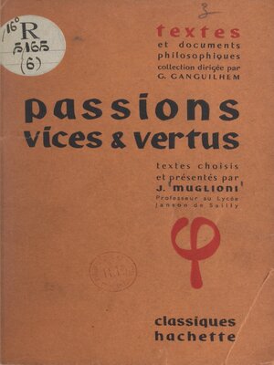 cover image of Passions, vices et vertus